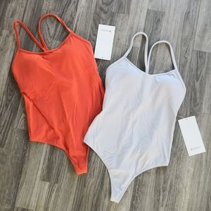 Lululemon Power Y Bodysuit Nulu set of 2
